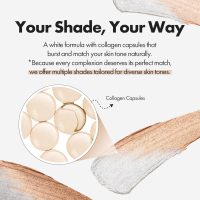 Blanc Cover Cream Stick V White - Korean Color-Changing Foundation Stick with Volufiline - Medium to Full Coverage Dewy Finish Base Makeup - Dual-Ended with Detachable Brush (202 Natural) - Image 3