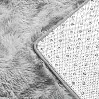 Large Shag Area Rugs 5 x 8, Tie-Dyed Plush Fuzzy Rugs for Living Room, Ultra Soft Fluffy Furry Rug for Bedroom, Indoor Carpet Nursery Rugs for Kids Room Home Decor, Light Grey - Image 6
