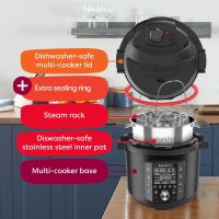 Instant Pot Pro 10-in-1 Pressure Cooker, Slow Cooker, Rice/Grain Cooker, Steamer, Sauté, Sous Vide, Yogurt Maker, Sterilizer, and Warmer, Includes App With Over 800 Recipes, Black, 6 Quart - Image 5