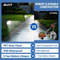 Solar Spot Lights Outdoor Waterproof IP65,4 Pack,2CCT(3000K/6500K),4 Lighting Modes Selectable, Solar Powered Yard Garden Solar Spot Lights for Outside Landscape Auto On/Off - Image 5