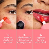 e.l.f. Sheer For It Blush Tint, Multi-Use, Long-Lasting Lip & Cheek Makeup, Creates A Natural Flush Finish, Vegan & Cruelty-Free, Cherry Cola - Image 3