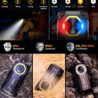 Ulefone Armor Mini 20 Pro 5G Rugged Phone, 16GB+256GB MTK Dimensity 6300, 64MP+50MP Main Camera, 6200mAh(33W), 4.7" HD+ Corning Gorilla Screen, IP68/69K Waterproof, Versatile LED Light, Android 14 - Image 7