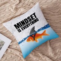 Inspirational Positive Gifts Pillow Covers 18x18, Mindset is Everything Decorative Throw Pillow Covers Pillowcases for Home Bedroom Living Room Decor - Image 6