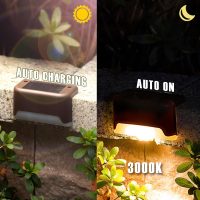 GIGALUMI Led Solar Deck Lights, 16 Pack Waterproof for Outdoor Stairs, Step, Fence, Railing, Yard and Patio (Warm White) - Image 4