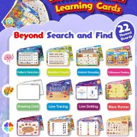 Search and Find: 22 Preschool Learning Activities for Kids 3-8 | Travel Games for Car and Airplane | Toddler Learning Toys | Board Games and Activitys Book for Kids | Back to School Gifts - Image 3