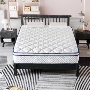 Full Size Mattress, 12 Inch Hybrid Mattress in a Box, Memory Foam Individually Wrapped Pocket Coils Innerspring Pressure Relief, Medium Firm - CertiPUR-US Certified, Fiberglass-Free, 54x75 Inches