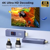 Wireless HDMI Transmitter and Receiver, Wireless HD Extender Plug & Play Portable 2.4G/5G with LED Screen HDMI Kit for Streaming Video and Audio to Monitor from Laptop/Pc/Tv Box/Projector - Image 6