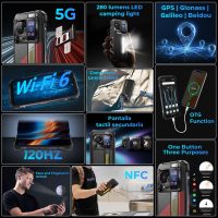 HOTWAV Hyper 7 Pro 5G Rugged Phone, 36GB + 256GB/2TB Android 14 Waterproof Phone, 6.6"FHD+ 2K Display Cell Phone, 10800mAh Battery, 200MP + 32MP Camera, Octa Core, Dual Sim, NFC, OTG, 120Hz, 33W, GPS - Image 7