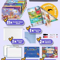 Search and Find: 22 Preschool Learning Activities for Kids 3-8 | Travel Games for Car and Airplane | Toddler Learning Toys | Board Games and Activitys Book for Kids | Back to School Gifts - Image 8