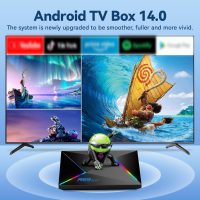 EASYTONE Android 14 TV Box 2025, Android TV Box 14.0 4GB RAM 64GB ROM 1000M Ethernet R69 Plus Smart Box 4K 8K WIFI6 H728 Octa-core 2.4G 5.8G Dual WiFi BT5.0 USB 3.0 - Image 2