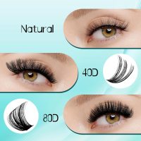 GEMERRY Eyelash Extension Kit Thick Curl Fluffy Clusters Kit With Lash Bond and Seal, Tweezers, DIY Lash Extension (80P-10-18mm) - Image 6