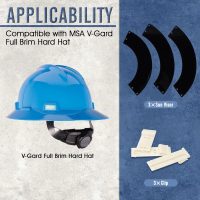 Hard Hat Sun Shade - Compatible with MSA V-Gard Full Brim Visor, Durable Visor for Outdoor Workers, Essential Helmet Accessory - Image 3