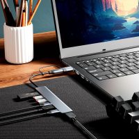 【Upgrade】 USB C/USB Hub, BERLAT Aluminum 7 in 1 USB C & USB Hub with USB 3.0, USB 2.0 Ports for PC/Laptops/MacBook Pro/Air/iMac/iPad and More Devices - Image 5