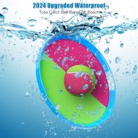 Aywewii Fun Toss and Catch Ball Set Kids Games, Beach Outdoor Backyard Lawn Toys for Kids with 6 Paddles and 3 Balls, Birthday Gift for Age 3-12 Old Boys Girls Kids Adults Family - Image 4