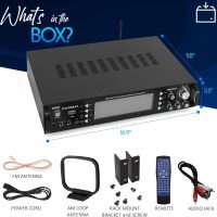 Pyle Wireless Bluetooth Home Stereo Amplifier - Hybrid Multi-Channel 3000 Watt Power Amplifier Home Audio Receiver System w/ AM/FM Radio, MP3/USB,AUX,RCA Karaoke Mic in - Rack Mount, Remote - P3301BAT - Image 3