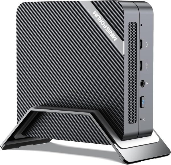 MINISFORUM Venus Series UM560 XT Mini PC AMD Ryzen 5 5600H 32GB + 512GB PCIe SSD, DDR4 Micro PC, 2.5G LAN, 2xHDMI,1xUSB-C Triple 4K Outputs,4xUSB, AMD Radeon Graphics Desktop Computer