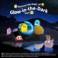 Bath Bombs for Kids with Surprise Inside – 24 Pack Handmade Bath Bombs with Glow-in-The-Dark Land & Sea Toys, Fizzy Bath Salt Balls, Birthday Party Favors for Boys and Girls - Image 3
