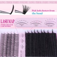 Lash Clusters 100D Long 12-20mm Lash Spikes Eyelash Clusters Volume Individual Lashes DIY Spiky Lash Extension Mega Cluster Eyelash Extensions Mink Strips Lashes Thick by CORUSCATE - Image 6