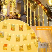 66Ft 200 LED Fairy Lights Plug in, Waterproof String Lights Outdoor & Indoor 8 Modes Christmas Light Bedroom Decor, Timer Twinkle Lights for Girl's Room Garden Party Christmas Decorations (Warm White) - Image 6