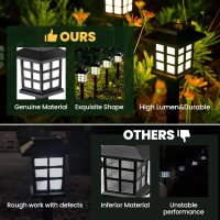 GIGALUMI Solar Outdoor Lights,12 Pack LED Solar Lights Outdoor Waterproof, Solar Walkway Lights Maintain 10 Hours of Lighting for Your Garden, Landscape, Path, Yard, Patio, Driveway - Image 6