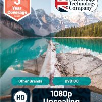 Compact DVD Player with Included HDMI | Multi Region Disc Playback | 1080 HD Upscaling | HDMI, RCA, & AV Connectivity | USB, MP3, & CD Playback | Easy Use Remote Control Included | OAKCASTLE DVD100 - Image 3