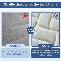 Queen Size Mattress, 10 Inch Memory Foam Hybrid Mattress in a Box-Enhanced Support with Thicker Coils, CertiPUR-US Certified & Cooling Fabric - Back Pain Relief, Motion Isolation, Medium - Image 5