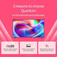 VIZIO 50-inch Quantum 4K QLED HDR Smart TV w/Dolby Vision HDR, WiFi 6, Bluetooth Headphone Capable, Apple AirPlay, Google Cast Built-in (VQD50M-08, New) - Image 4