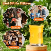 Kids Microscope Handheld, Digital Microscope for Kids with 2" Screen, Pocket Microscope Magnifying Glass for Kids, Portable STEM Toys for Age 5-7 8-13, Photo & Video Edu Gift USB Rechargeable – Orange - Image 8