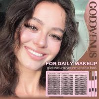 Lash Clusters Kit Wispy Eyelash Clusters Lashes Natural DIY Lash Extension Kit 10-16mm Cluster Eyelash Extensions Kit 300pcs C Curl Individual Lashes Cluster Eyelash (No Tweezers) - Image 2