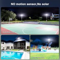 Onforu 120W Flood Lights Outdoor, 12000lm Bright LED Work Light with Plug, 6500K Daylight White LED Flood Lighting, IP66 Waterproof Security Yard Lights for Yard Garage Stadium 2 Pack - Image 3