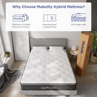 Queen Mattress,10 Inch Hybrid Mattress in a Box with Gel Memory Foam Mattress,Individually Wrapped Pocket Coils Innerspring Mattress,Pressure Relief,Back Pain Relief,CertiPUR-US. - Image 5