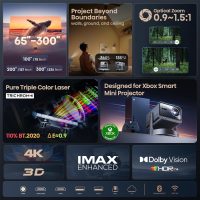 Hisense C2 Ultra, Triple Laser Smart Portable Projector, 4K UHD, 3,000 Lumens, 65” – 300”, Dolby Vision, IMAX Enhanced, Sound by JBL, Netflix Included, Designed for Xbox, Optical Zoom - Image 4
