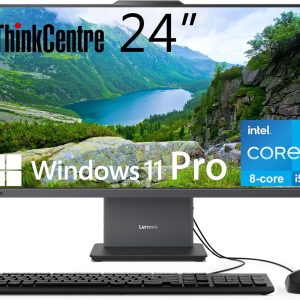 Lenovo ThinkCentre All-in-One Desktop Computer, 24" FHD IPS Display, 8-core Intel Core i5-13420H Processor, 32GB DDR5, 1TB SSD, Wi-Fi 6, USB-C, HDMI in&Out, Wired KB&Mouse, Windows 11 Pro