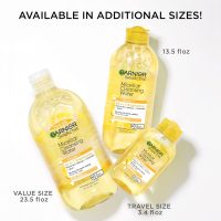 Garnier Micellar Water with Vitamin C, Facial Cleanser & Makeup Remover, Brightening & Hydrating, For All Skin Types, Vegan, Cruelty Free, 13.5 Fl Oz (400mL), 1 Count - Image 9