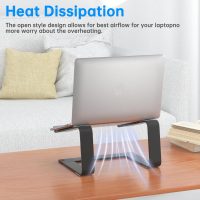 Laptop Stand for Desk Detachable Aluminum Computer Riser Portable Metal Notebook Holder Compatible with MacBook Air, Pro, Dell, HP, Lenovo and All 10-16" Laptops, Black - Image 4
