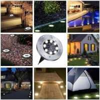 Solar Ground Lights, Waterproof Solar Garden Light, Upgraded Outdoor Garden Waterproof Bright in-Ground Light, Landscape Lights for Pathway,Yard,Deck,Lawn,Patio,Walkway (12 Pack White Light) - Image 7