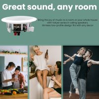 Home Theater System Kit with 1000 Watts 4-Chanel Bluetooth Receiver & 8 Qty 6.5" 200 Watts in-Wall in-Ceiling Speakers of 2-Way Stereo Sound with Woofer/Tweeter, Flush Design by Technical Pro - Image 6