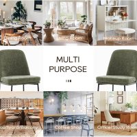 COLAMY Modern Dining Chairs Set of 4, Fabric Upholstered Dining Room Chairs Dinner Chair Stylish Kitchen Chairs with Curved Back and Metal Legs, Green - Image 6