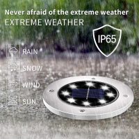 INCX Solar Lights Outdoor Waterproof, 16 Pack Solar Light for Outside, Garden Lights Landscape Lighting for Patio Pathway Lawn Yard Deck Driveway Walkway, Cold White - Image 2