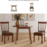 Signature Design by Ashley D199-01 Berringer 18" Rustic Dining Chair with Cushions, 2 Count, Light Brown - Image 6