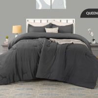 Utopia Bedding Queen Comforter Set Grey, Comforters Queen Size 3 Pieces Bedding Comforters Sets, Down Alternative Soft Bed Set, 1 Comforter (88 x 88 inches) 2 Pillow Shams (20 x 26 inches) - Image 3