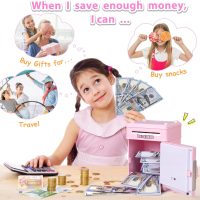 Kids Piggy Bank for Girls - Toys for 5 6 7 8 9 10 Year Old Girl Birthday Gifts - Electronic Piggy Bank ATM Machine Money Safe for Kids Toys Age 6-8-10 - Image 2