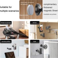Gym Magnetic Phone Holder Mount, Magnetic Phone Holder Strong Magnets for Gym Accessories Attach to Metal Surface, Phone Mount for Golf Carts Kitchen Men Women with All Smartphones 4.7-7" - Image 7
