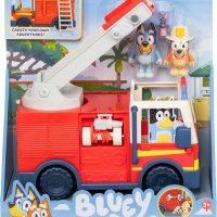 Bluey Firetruck Toy with Firefighter Bingo, Bob Bilby Figures | Extendable Ladder & Hose | Includes Stickers - Perfect for Kids Ages 3+ - Image 10