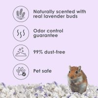 Kaytee Clean & Cozy Lavender Bedding For Pet Guinea Pigs, Rabbits, Hamsters, Gerbils, and Chinchillas, 49.2 Liters - Image 2