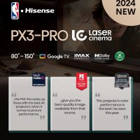 Hisense PX3-PRO Ultra Short Throw Triple Laser Projector, 4K UHD, 80” – 150”, 3,000 Lumens, 3000:1 Contrast, Dolby Vision & Atmos, IMAX Enhanced, 240 High Refresh Rate, Google TV, Designed for Xbox - Image 23