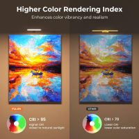 FULEN 2 Pack Picture Lights for Wall,Battery Operated Wall Sconce Rechargeable,LED Wall Light Cordless with Remote,3 Color Temperature, Art Lights for Painting,Frame,Gallery,Dartboard Lights,Black - Image 8