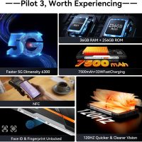 OSCAL Pilot 3 Rugged Phone (2025)|Rugged Smartphone 5G For T-Mobile| 36GB RAM| 256GB/2TB ROM| Dimensity 6300 Chip| Android 15| IP69K| 6.78"HD |120Hz| 50MP| 33W Charge |Dual SIM | NFC | 2Year Warranty - Image 3
