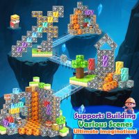 Magnetic Blocks -150 Magnetic Building Blocks STEM Toy, Stacking Mine Magnet World Craft Cubes for Kids, Game Gift for Boys Girls Age 3-5 5-7 4-8 8-12 - Image 7
