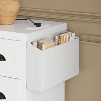 LIKIMIO Dresser for Bedroom 6 Drawer with Charging Station, TV Stand Storage Chest of Drawers for Living Room Hallway Entryway, MDF Board, 59 Inches White - Image 6